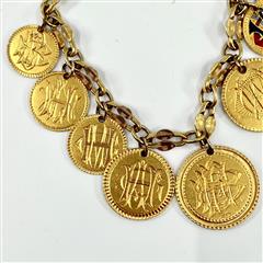 21k Gold Vtg US Coins Liberty Eagle Engraved Love Token 7
